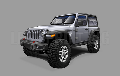2020 Jeep Wrangler Car Art Wall Decal