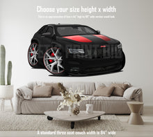 Car Art Grand Cherokee SRT Jeep Cartoon Wall Decal