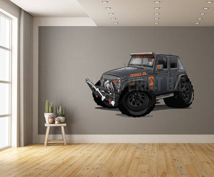 2018 Jeep 4x4 Spooky JR Car Art Wall Decal