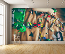 Construction Toys and Hand Mural Wallpaper