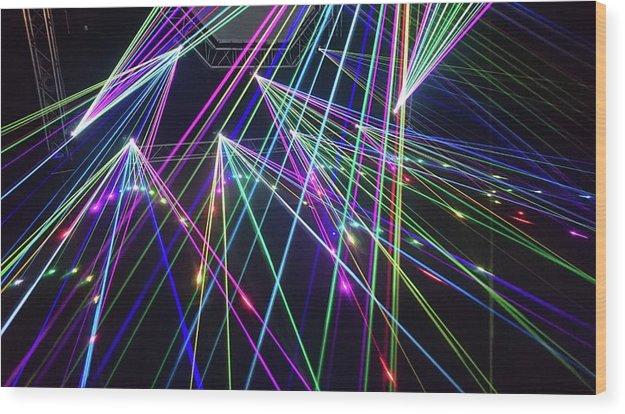 Laser Light Abstract - Wood Print – Let's Print Big