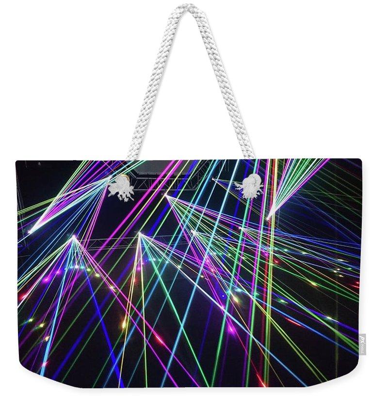 Laser Light Abstract - Weekender Tote Bag
