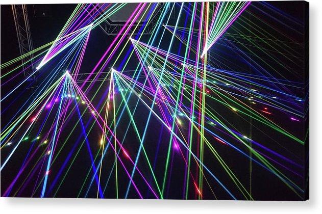 Laser Light Abstract - Acrylic Print