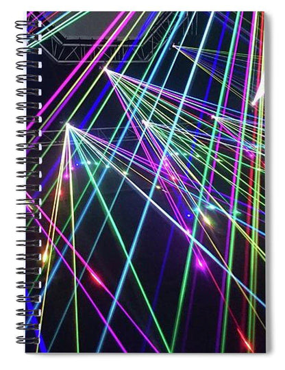 Laser Light Abstract - Spiral Notebook