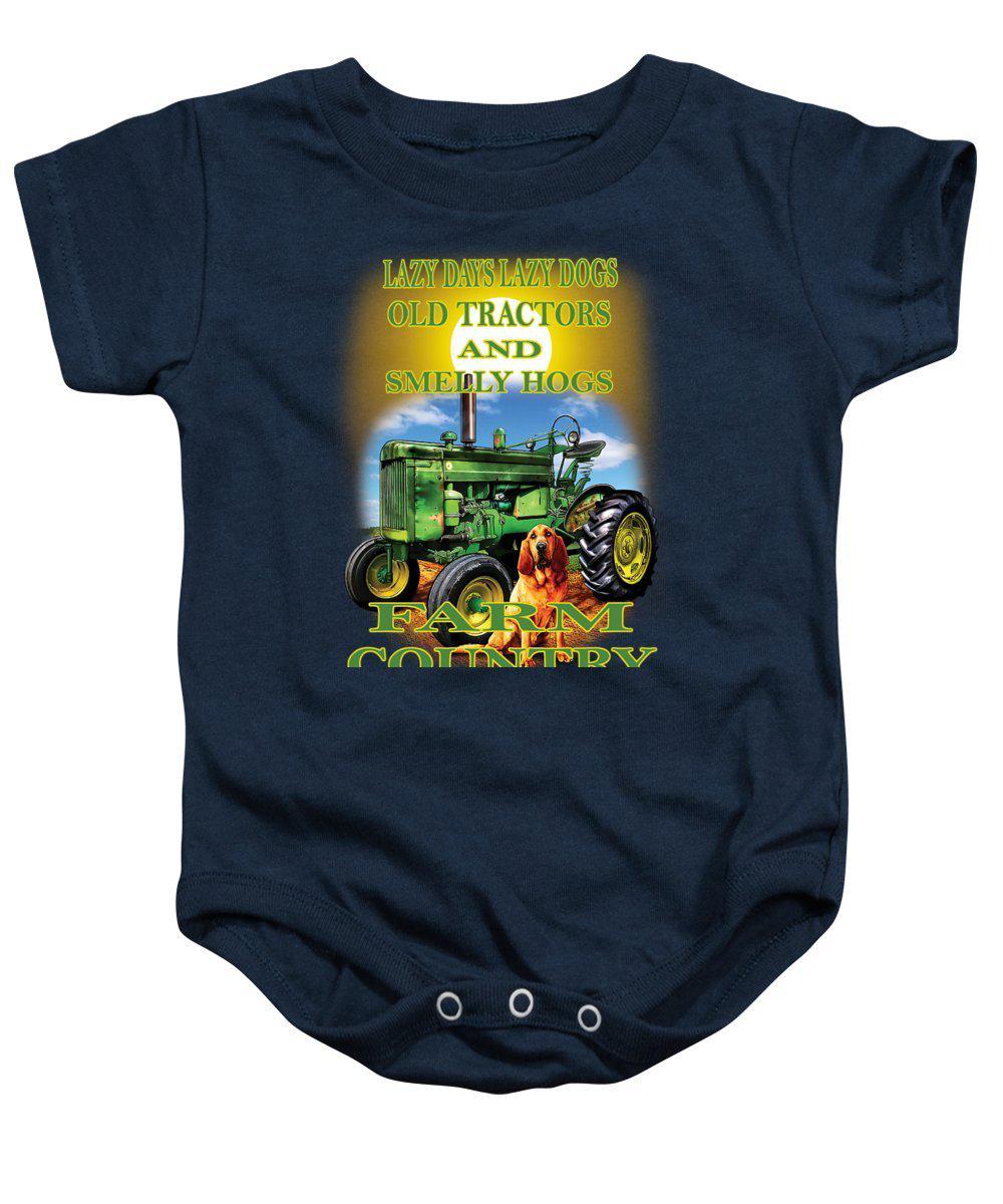 Lazy Days Tractor Farm Country - Baby Onesie