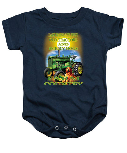 Lazy Days Tractor Farm Country - Baby Onesie