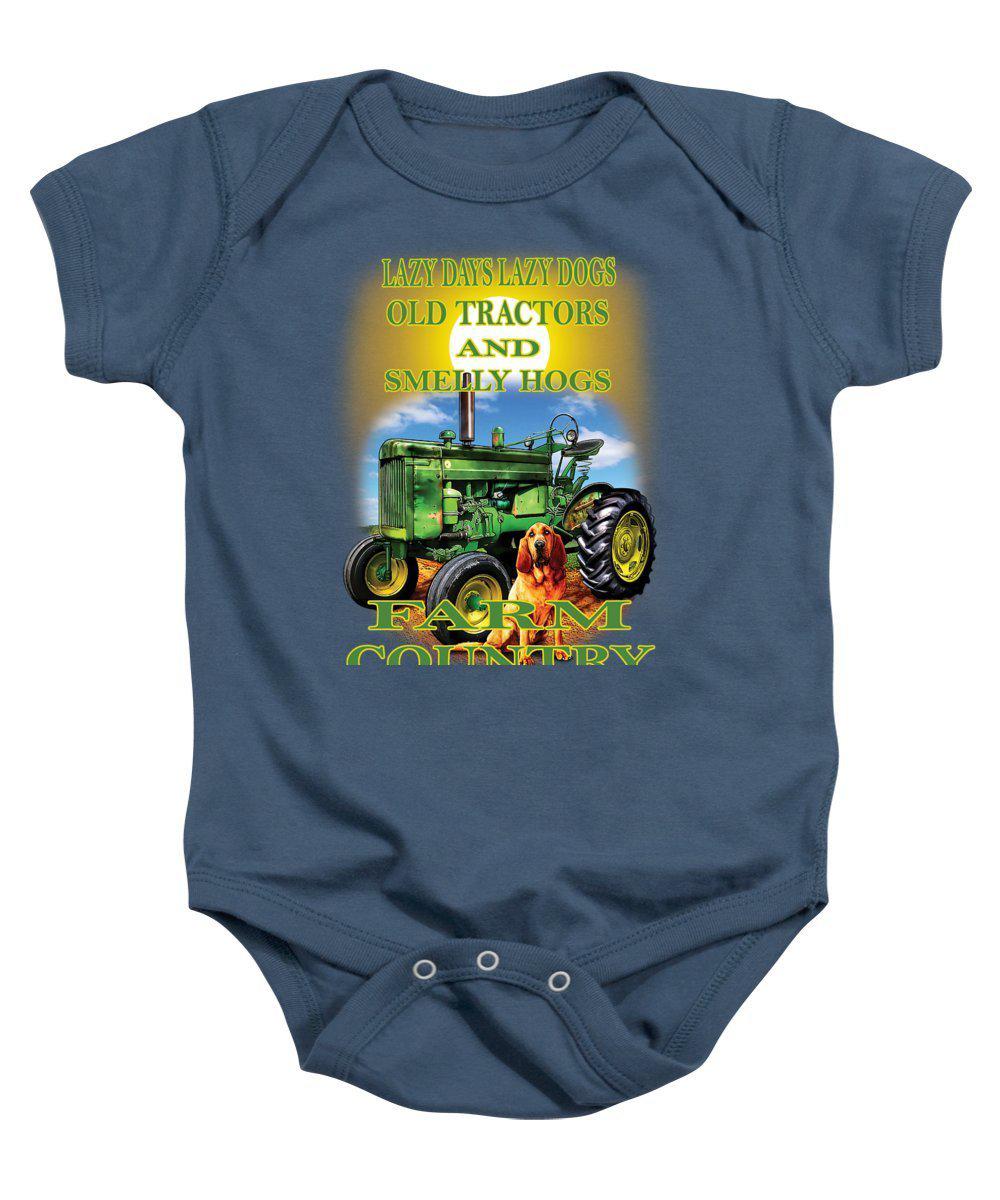 Lazy Days Tractor Farm Country - Baby Onesie