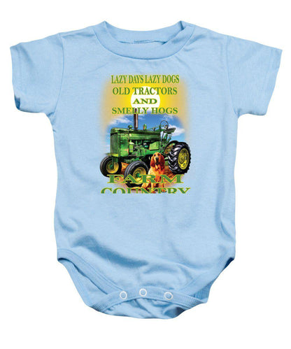 Lazy Days Tractor Farm Country - Baby Onesie