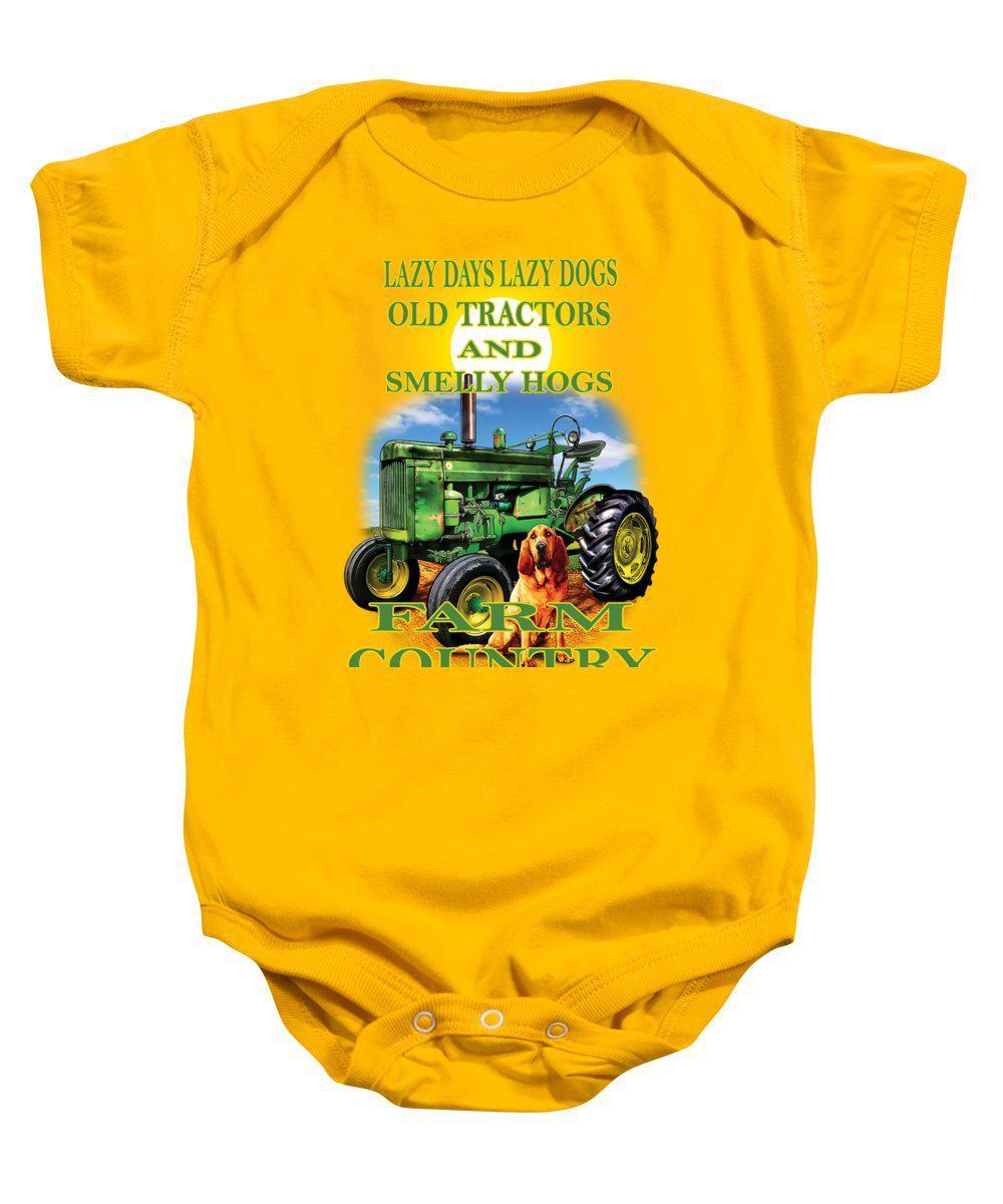 Lazy Days Tractor Farm Country - Baby Onesie
