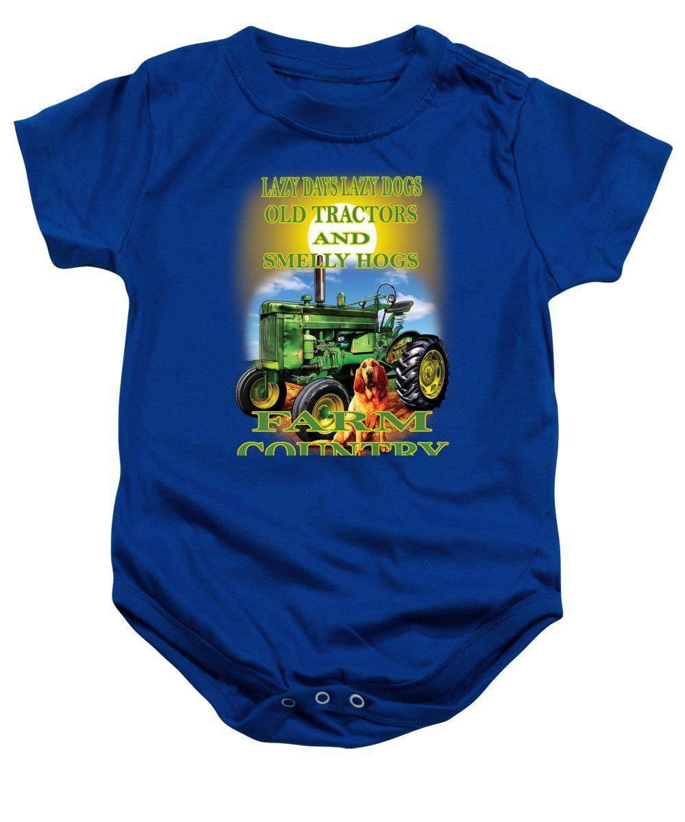 Lazy Days Tractor Farm Country - Baby Onesie