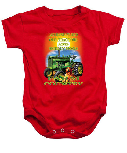 Lazy Days Tractor Farm Country - Baby Onesie