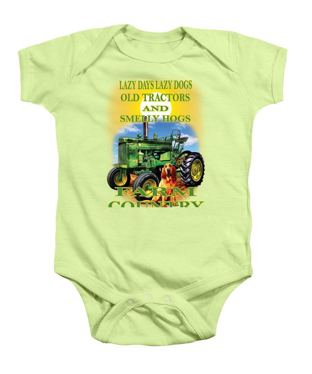 Lazy Days Tractor Farm Country - Baby Onesie