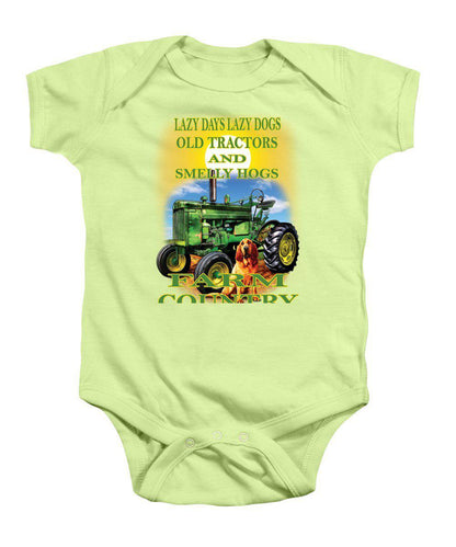 Lazy Days Tractor Farm Country - Baby Onesie