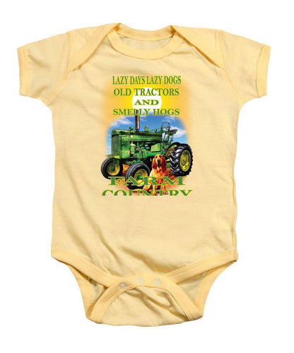 Lazy Days Tractor Farm Country - Baby Onesie