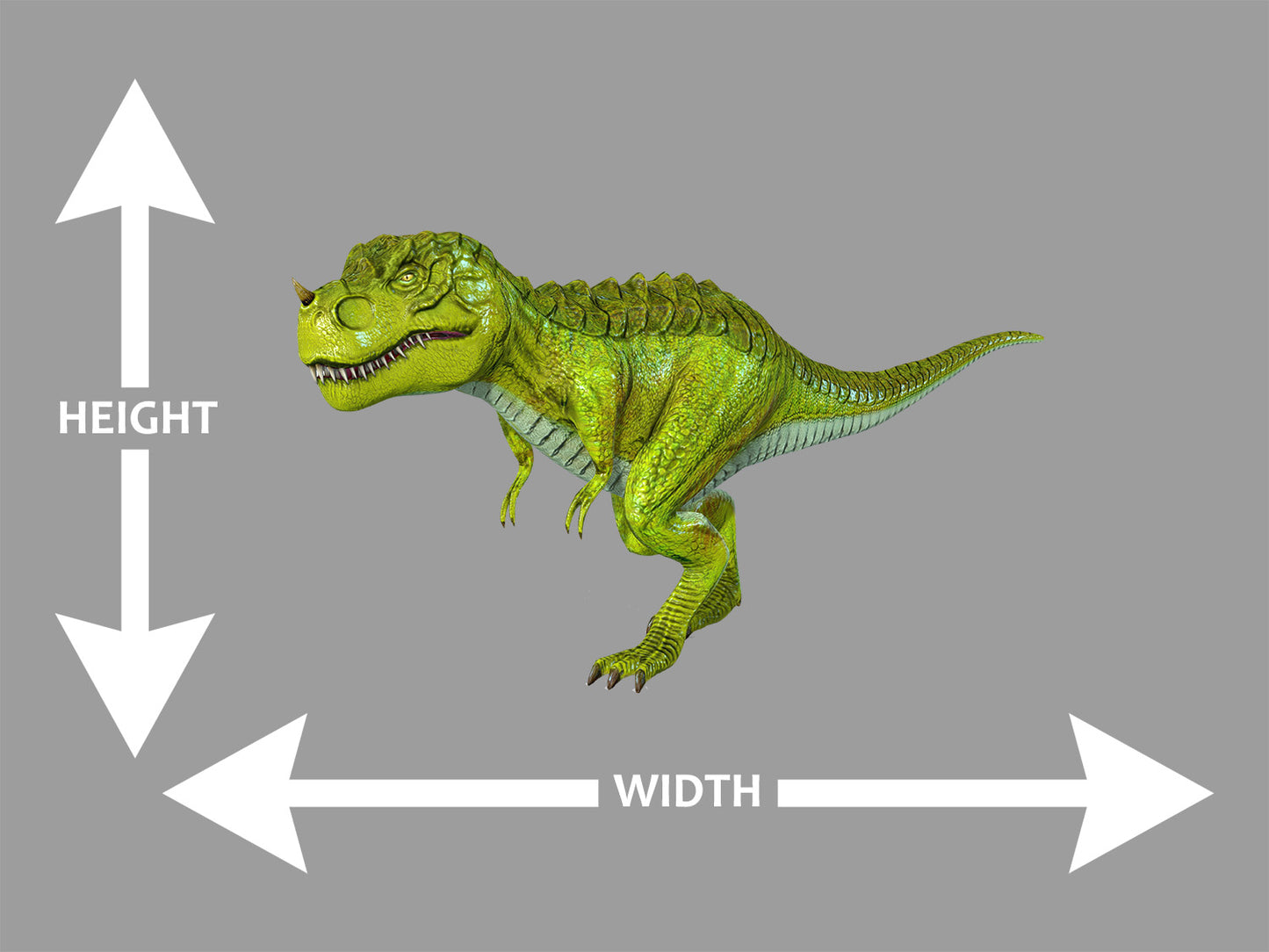 Lime Green T-Rex Wall Art Decal