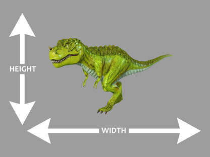 Lime Green T-Rex Wall Art Decal