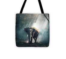 Lone Elephant - Tote Bag