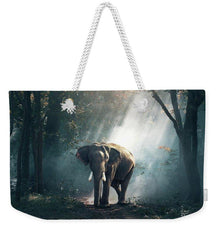 Lone Elephant - Weekender Tote Bag