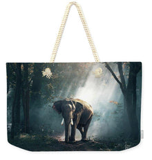 Lone Elephant - Weekender Tote Bag