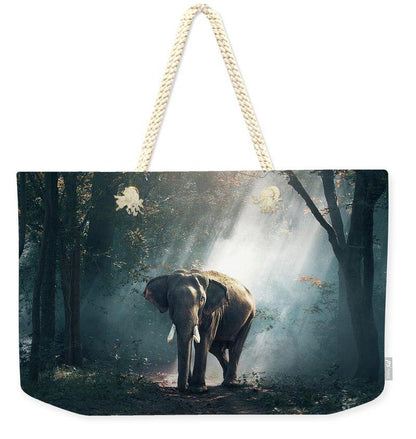 Lone Elephant - Weekender Tote Bag