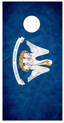 Flag of louisiana Cornhole Board Decal Wraps