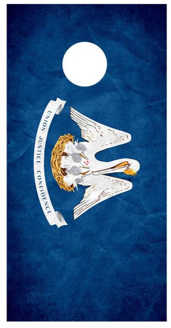 Flag of louisiana Cornhole Board Decal Wraps
