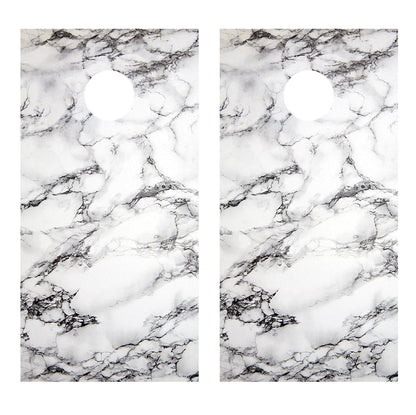 Marble Pattern Cornhole Decal Wrap