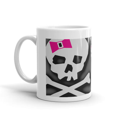Skull n Bones Pink Mug - Let's Print Big