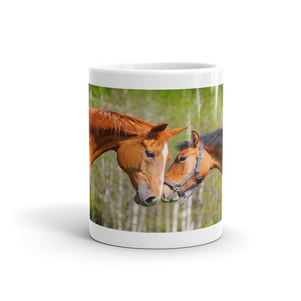 Kissing Horses Mug - Let's Print Big