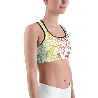 Rainbow Pattern Sports bra