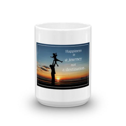 Happiness Ceramic Coffee Mug - Let's Print Big