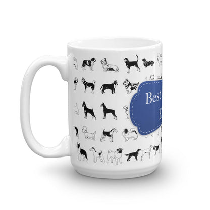 Dog Dad Blue Coffee Mug