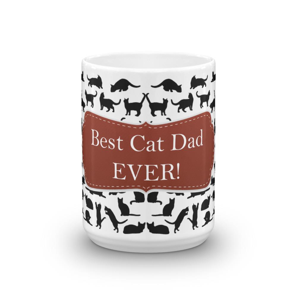 Cat Dad Red Coffee Mug