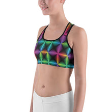 Gradient Squares Sports Bra