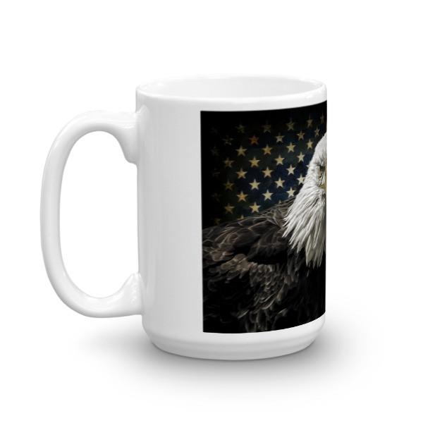 American Flag Eagle Ceramic Mug - Let's Print Big