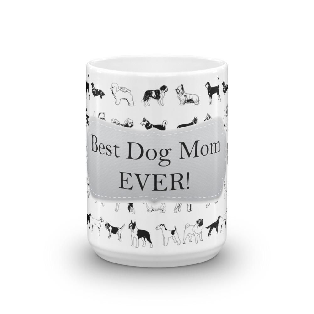 Dog Mom White Coffee Mug