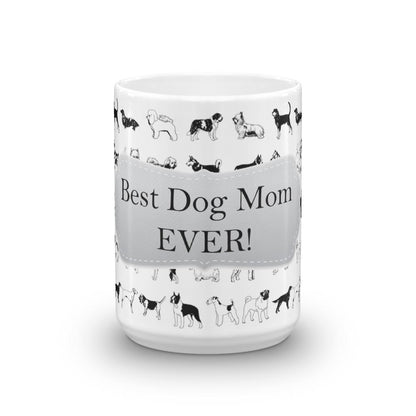 Dog Mom White Coffee Mug