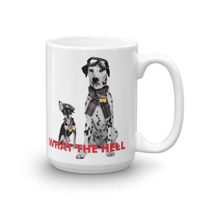 Aviator Dog What the Hell Coffee Mug