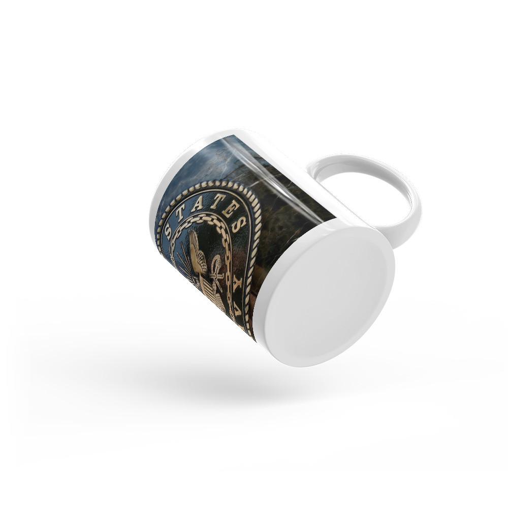 Navy Logo Mug - Let's Print Big