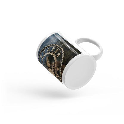 Navy Logo Mug - Let's Print Big