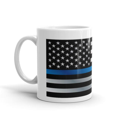 Thin Blue Line Coffee Mug - Let's Print Big