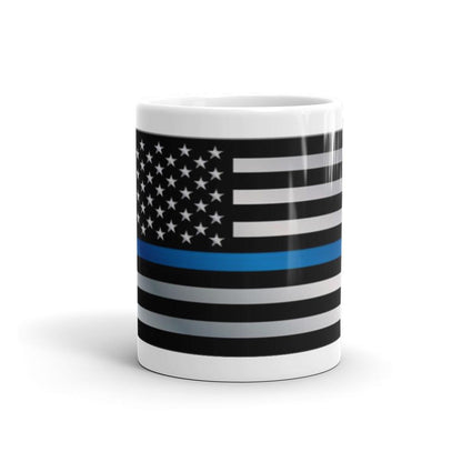 Thin Blue Line Coffee Mug - Let's Print Big