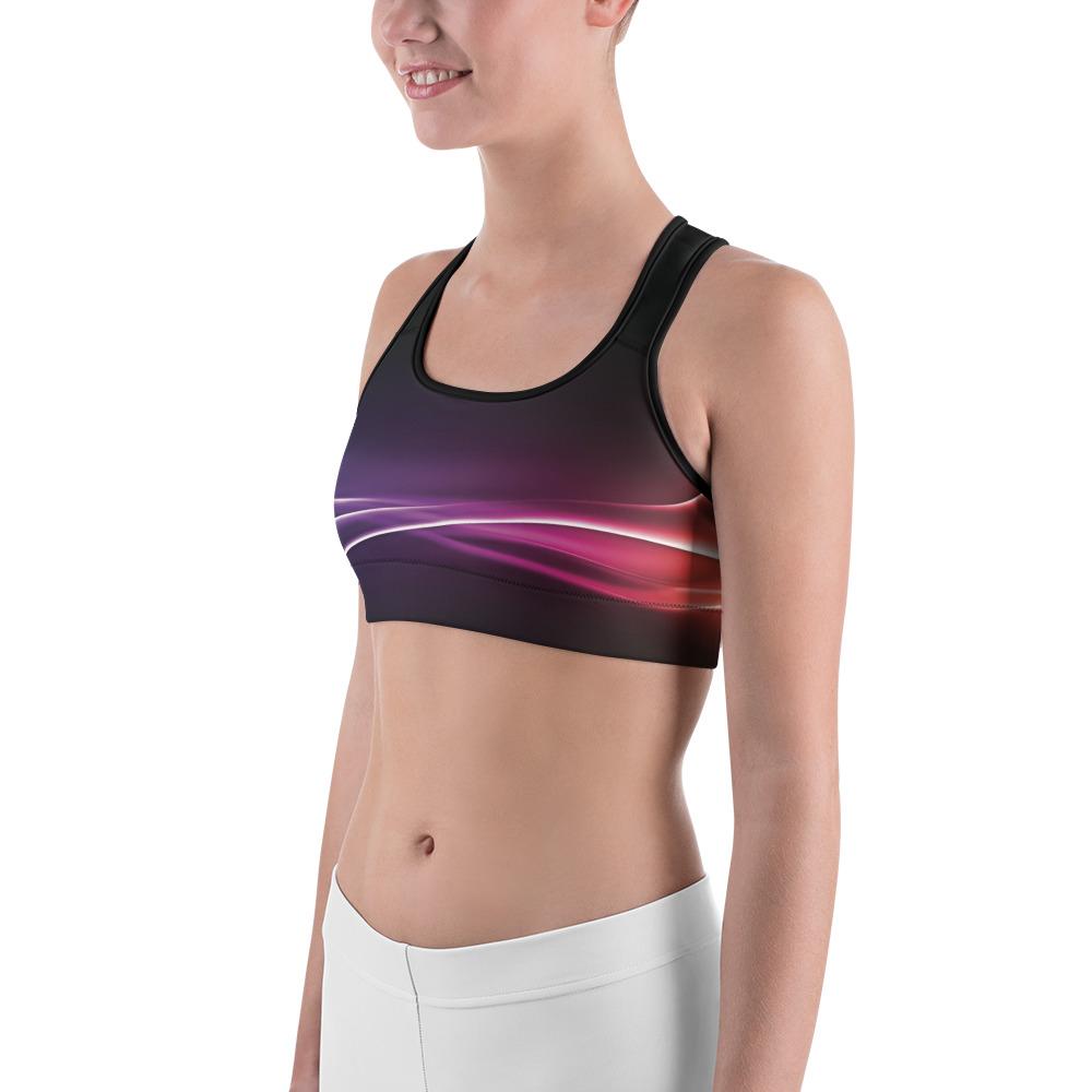 Colorful Line Sports Bra