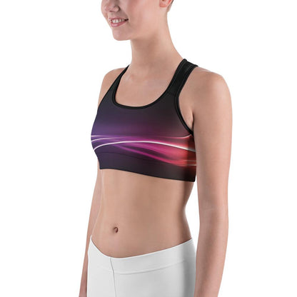 Colorful Line Sports Bra