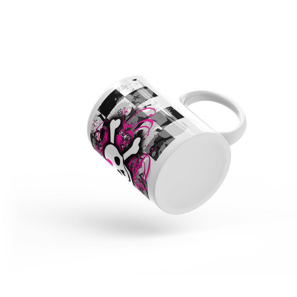 Skull n Bones Checkered Mug - Let's Print Big