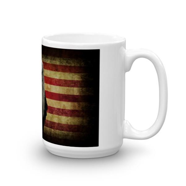 American Flag Eagle Ceramic Mug - Let's Print Big