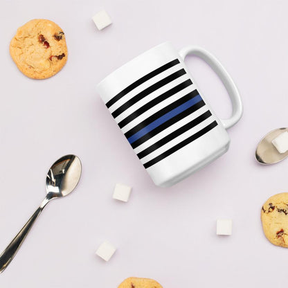 Blue Line Coffee Mug