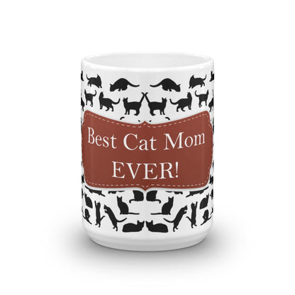 Cat Mom Red Coffee Mug