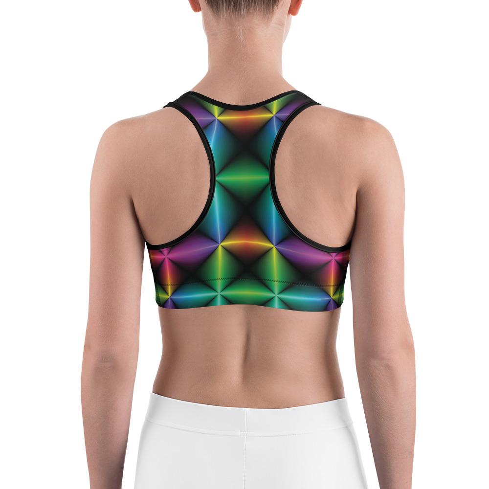 Gradient Squares Sports Bra