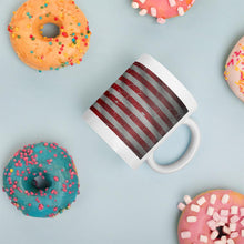 Worn American Flag Crackle Coffee Mug